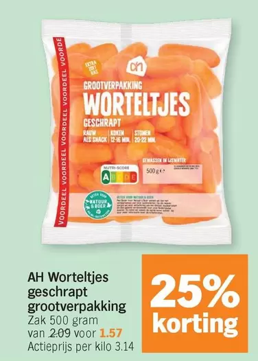 Extra - Worteltjes geschrapt grootverpakking