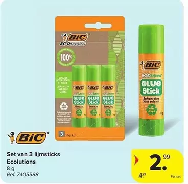 Club - Set van 3 lijmsticks