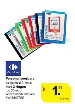 Cat - Personaliseerbare soepele A4-map met 2 ringen