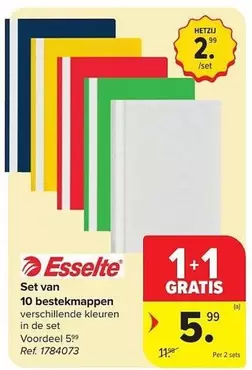 De - Set van 10 bestekmappen