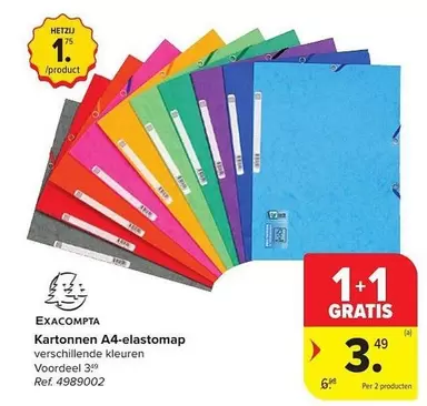 Kartonnen A4-elastomap