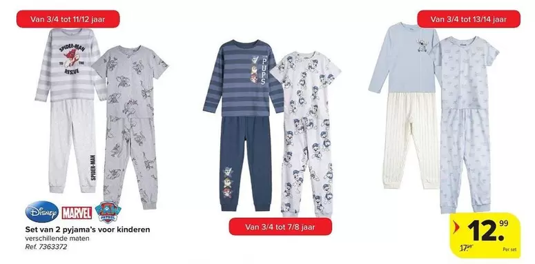 Disney - Set van 2 pyjama's voor kinderen