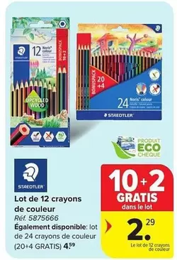 De - Lot de 12 crayons de couleur (20+4 GRATIS)