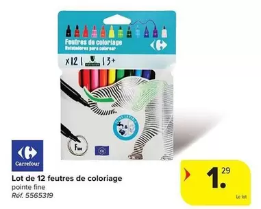 De - Lot de 12 feutres de coloriage pointe fine