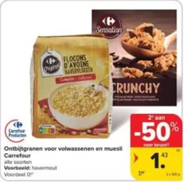 Ontbijtgranen voor volwassenen en muesli