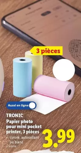 Papier photo pour mini pocket printer