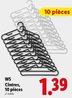 Cintres, 10 pièces