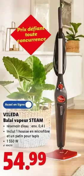 Balai vapeur STEAM