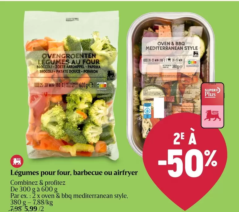 De - Légumes pour four, barbecue ou airfryer