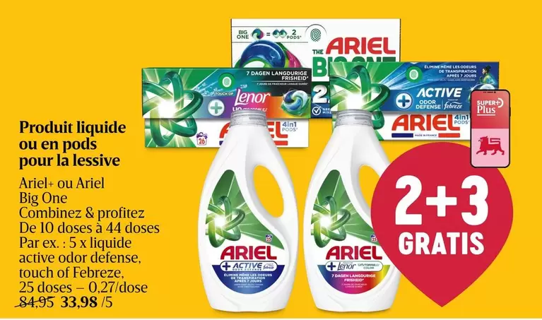 One - Produit liquide ou en pods pour la lessive
