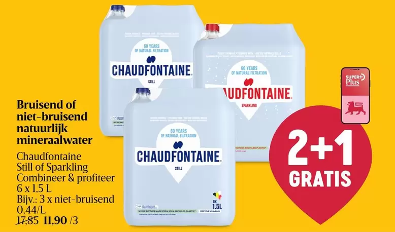 De - Bruisend of niet-bruisend natuurlijk mineraalwater