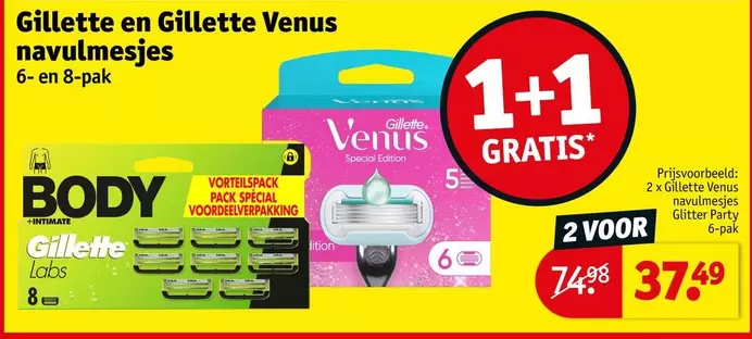 Gillette en Gillette Venus navulmesjes