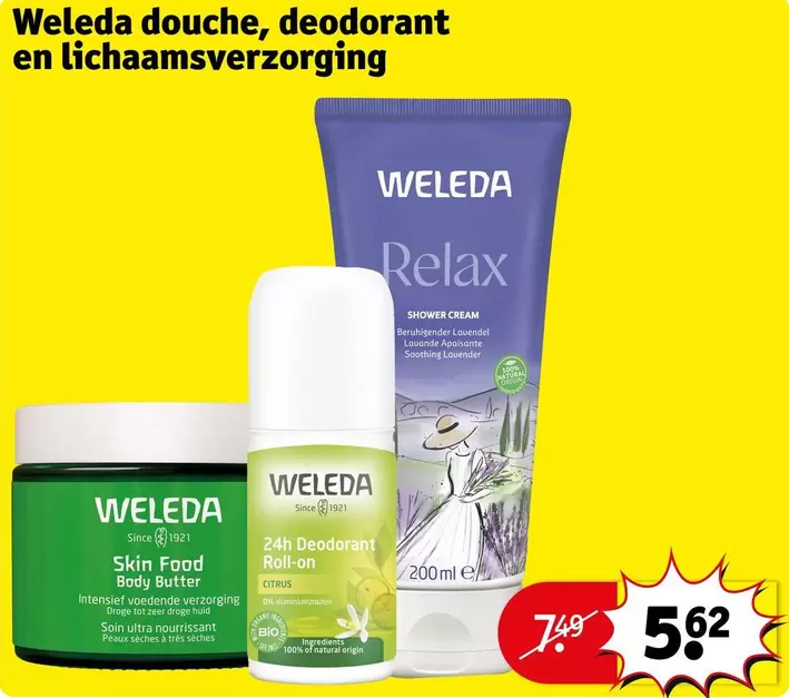 Origin - Weleda douche, deodorant en lichaamsverzorging