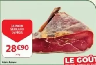 Origin - JAMBON SERRANO 14 MOIS