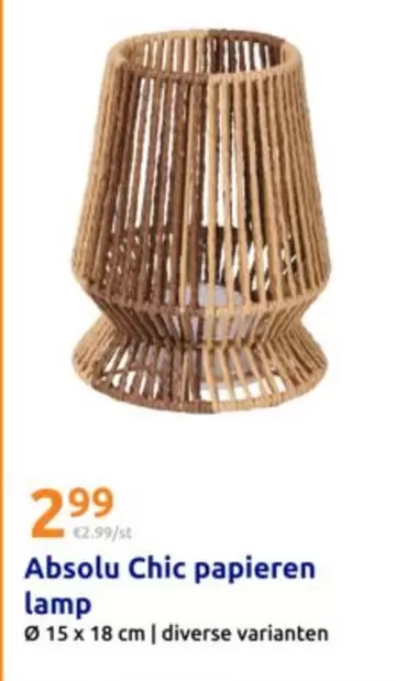 Absolu Chic papieren lamp