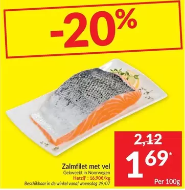 De - Zalmfilet met vel