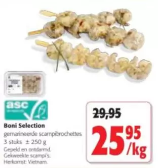 Gemarineerde Scampibrochettes