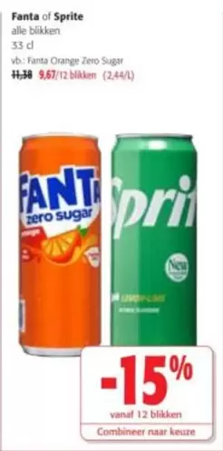Fanta or Sprite