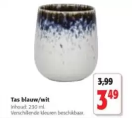 Tas blauw/wit