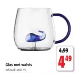 Glas met walvis