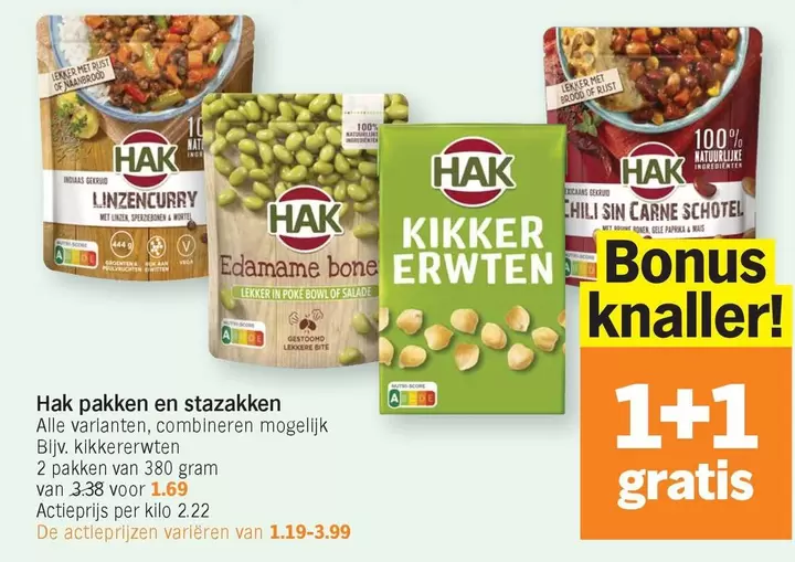 De - Hak pakken en stazakken