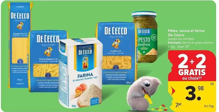 De - Pâtes, sauce et farine