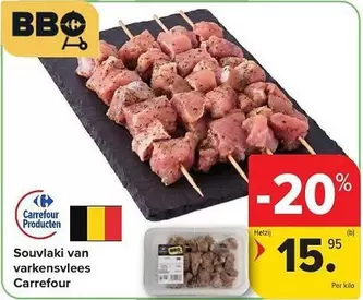 Souvlaki van varkensvlees