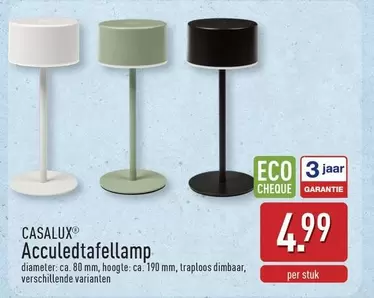 Acculedtafellamp