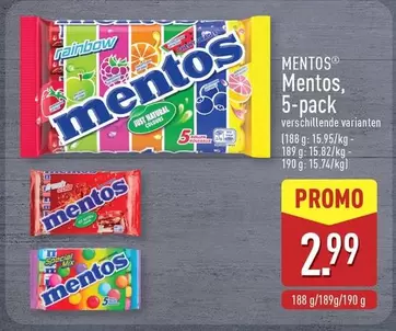 Mix - Mentos, 5-pack
