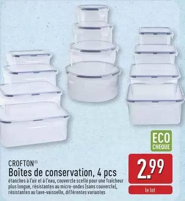 De - Boîtes de conservation