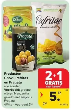 Extra - Chovi olijven Manzanilla met ansjovis en Fragata