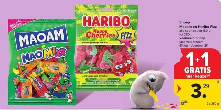 Fun - Maoam Mixx en Haribo Happy Cherries Fizz