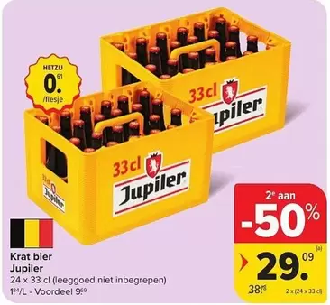 Jupiler - Krat bier