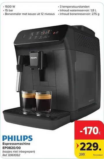 Philips - Espressomachine EP0820/00