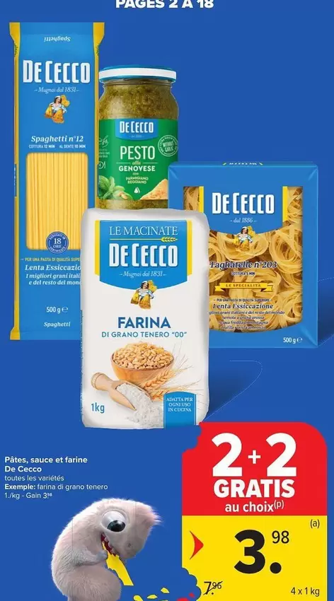 De - Spaghetti, Pesto, Farina