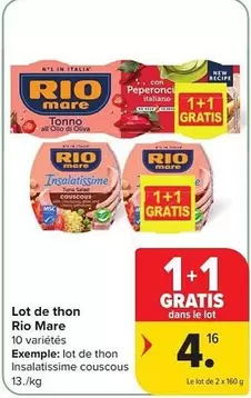 De - Lot de thon