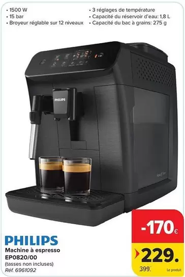 Philips - Machine à espresso EP0820/00