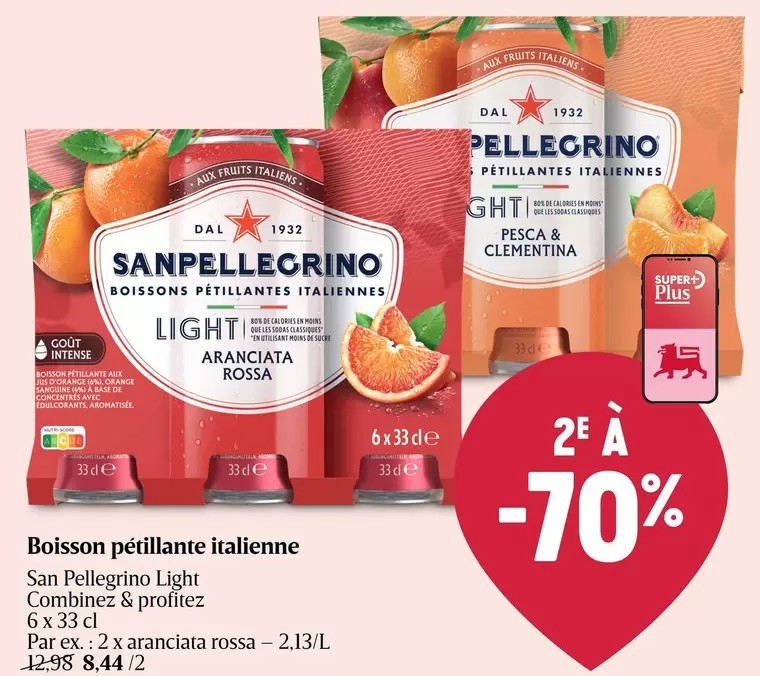 De - Boisson pétillante italienne