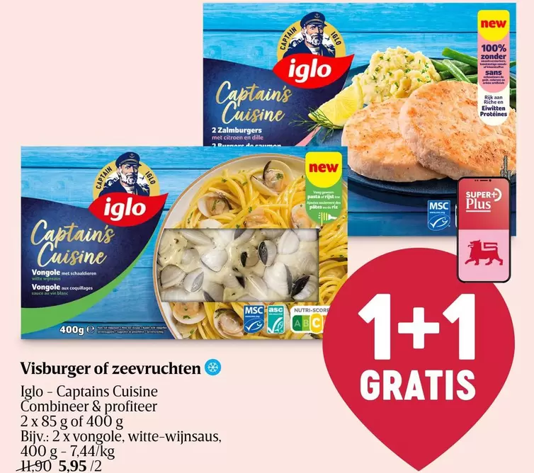 De - Visburger of zeevruchten