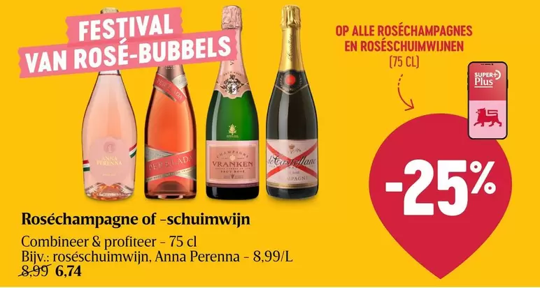 De - Roséchampagne of -schuimwijn