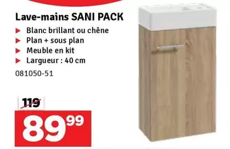 Lave-mains SANI PACK 081050-51