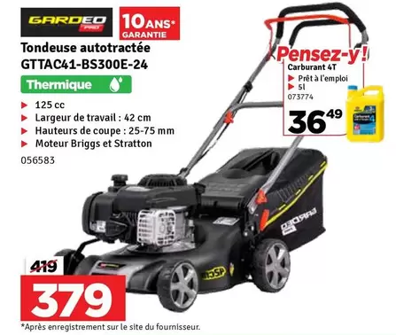 De - Tondeuse autotractée GTTAC41-BS300E-24