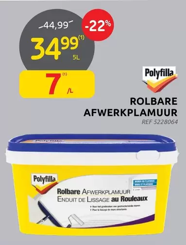 De - ROLBARE AFWERKPLAAMUUR