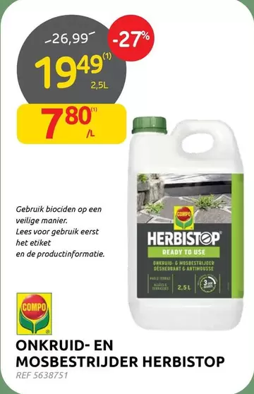 De - ONKRUID- EN MOSBESTRIJDER