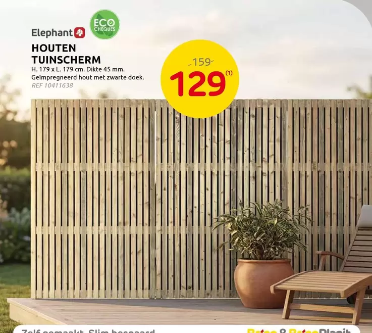 HOUTEN TUINSCHERM