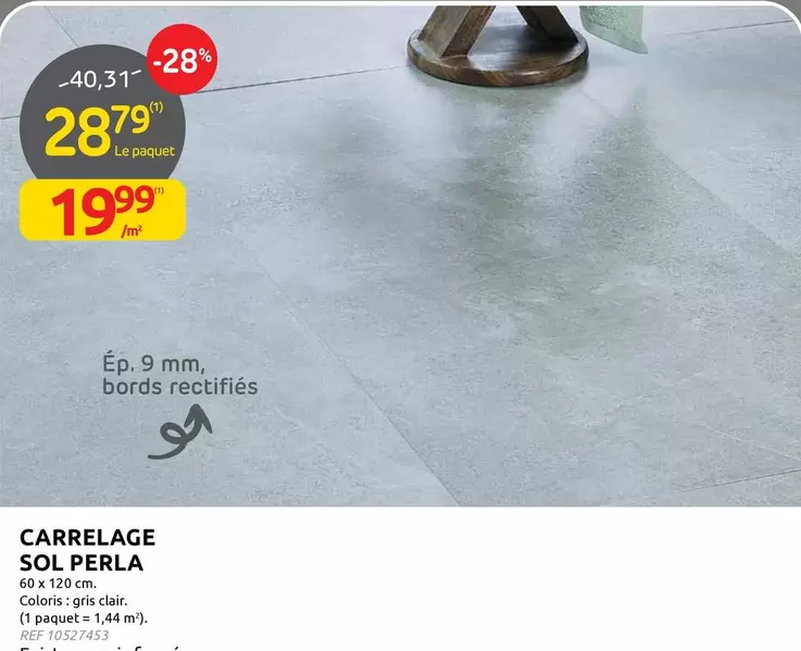 CARRELAGE SOL PERLA