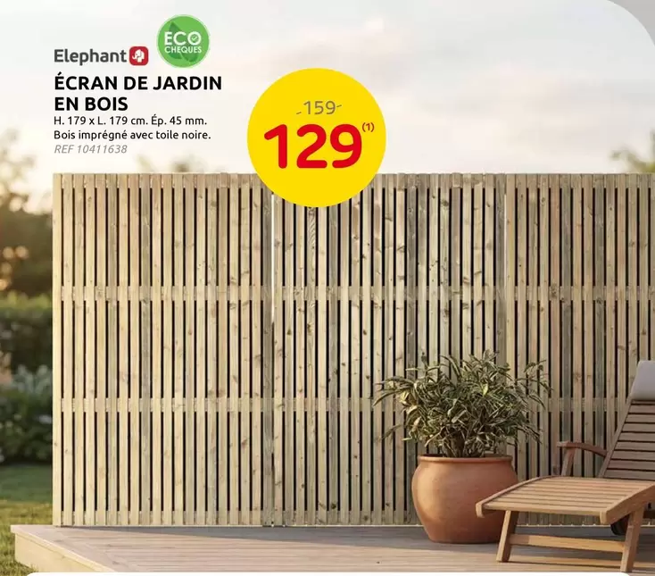 De - ÉCRAN DE JARDIN EN BOIS