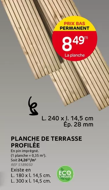 De - Planche de terrasse profilée