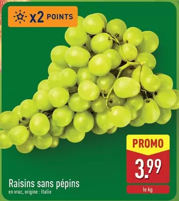 Raisins sans pépins