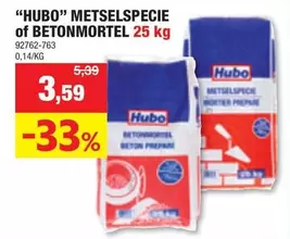 "HUBO" METSELSPECIE of BETONMORTEL 25 kg 92762-763